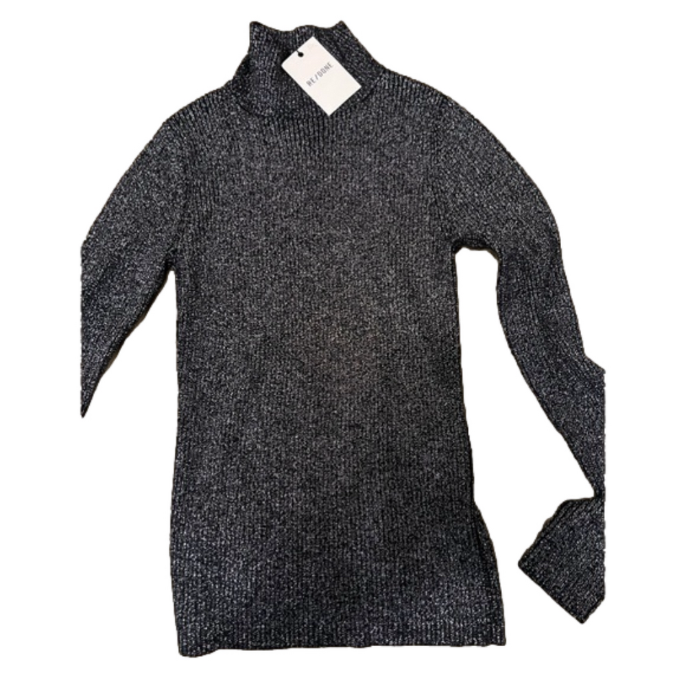 RE/DONE 60s Slim Metallic Wool-Blend
Ribbed Knit Turtleneck $350
